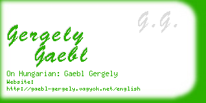 gergely gaebl business card